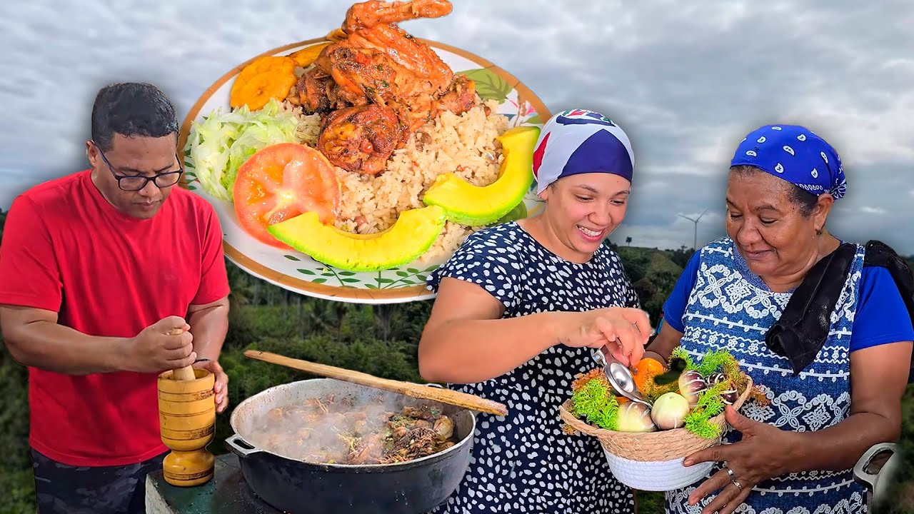 🔥🍛 Cocinando al Fogón: Moro de Gandules y Pollo como en el Campo 🏕️🍗🌿