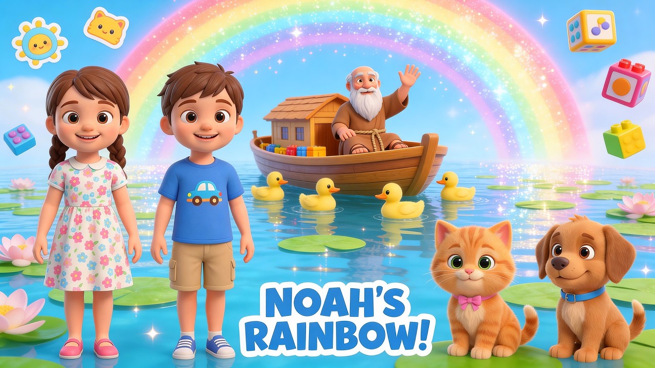 God Keeps His Promises 🌈 | Rainbow Kids Song | Christian Nursery Rhymes for Kids