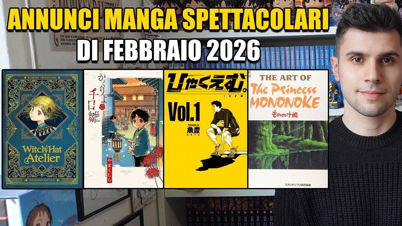 ANNUNCI MANGA SPETTACOLARI DI FEBBRAIO 2026