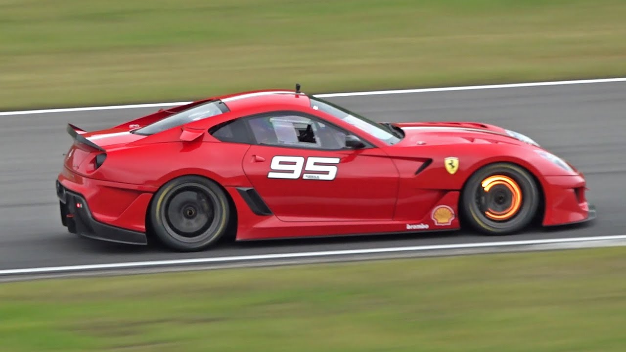 Ferrari 599XX Corse Clienti Nürburgring LOUD Acceleration SOUNDS and EPIC DOWNSHIFTS!