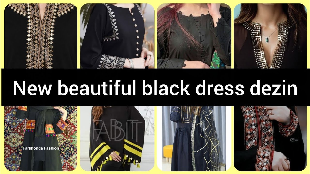 New beautiful and unique black dress dezin #viralvideo #fashion #dressdesingn 