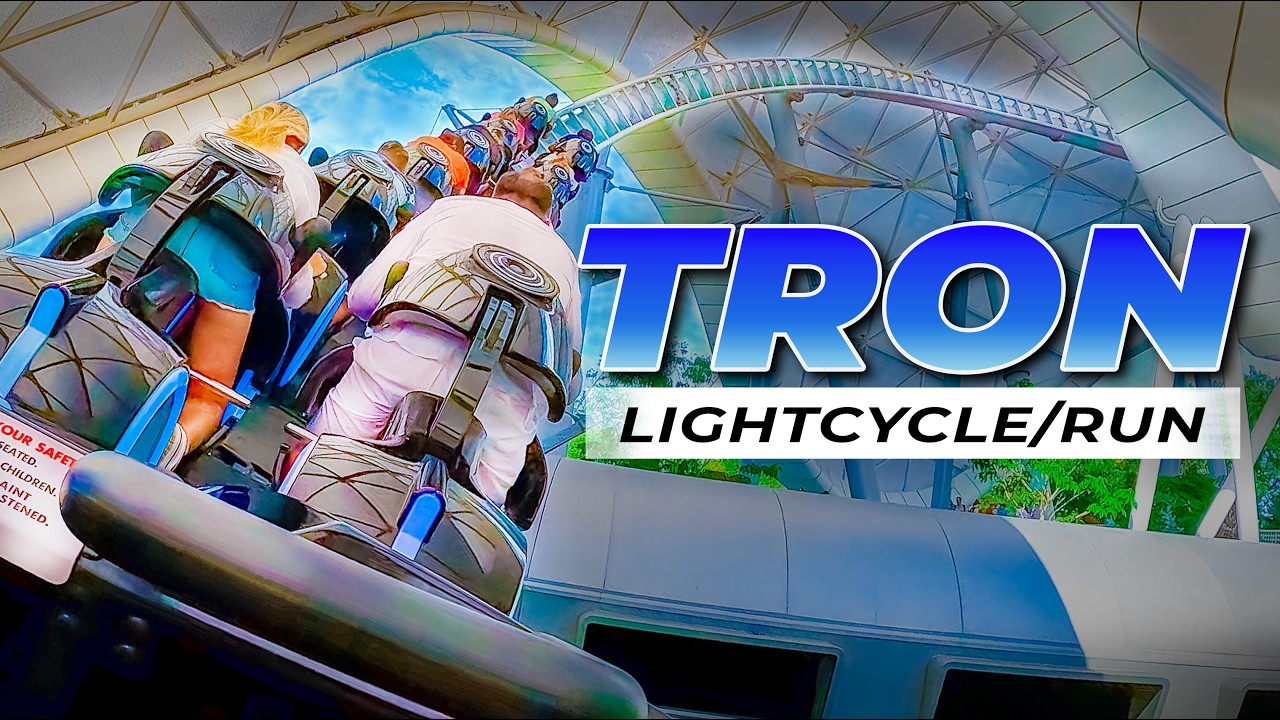 NEW TRON Lightcycle/Run FULL Ride POV BACK ROW [4K] Magic Kingdom Walt Disney World Roller Coaster
