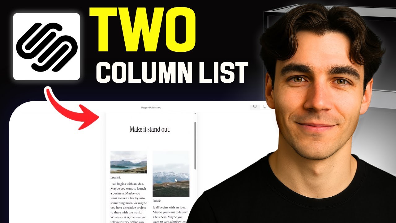 How To Create A Two Column List Section On Mobile In Squarespace (Tutorial 2026)