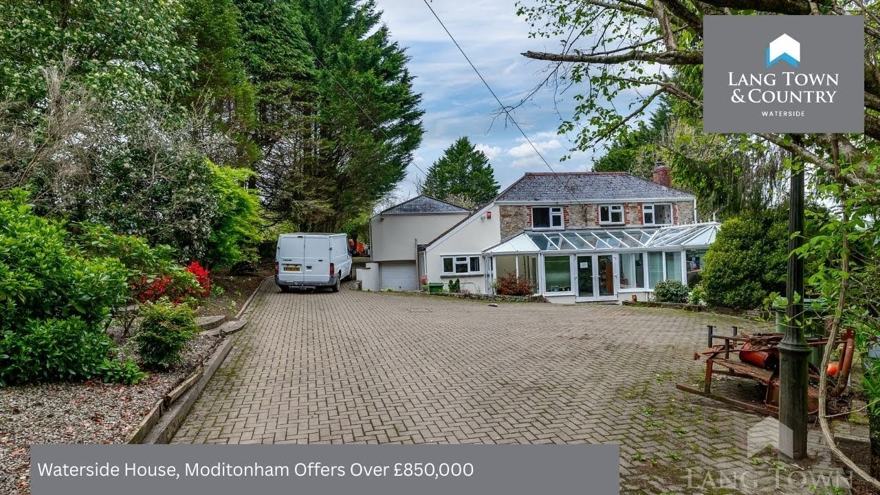 Waterside House, Moditonham, Saltash, Cornwall-Property For Sale-Waterside-Detached-6 Acres-Annexe