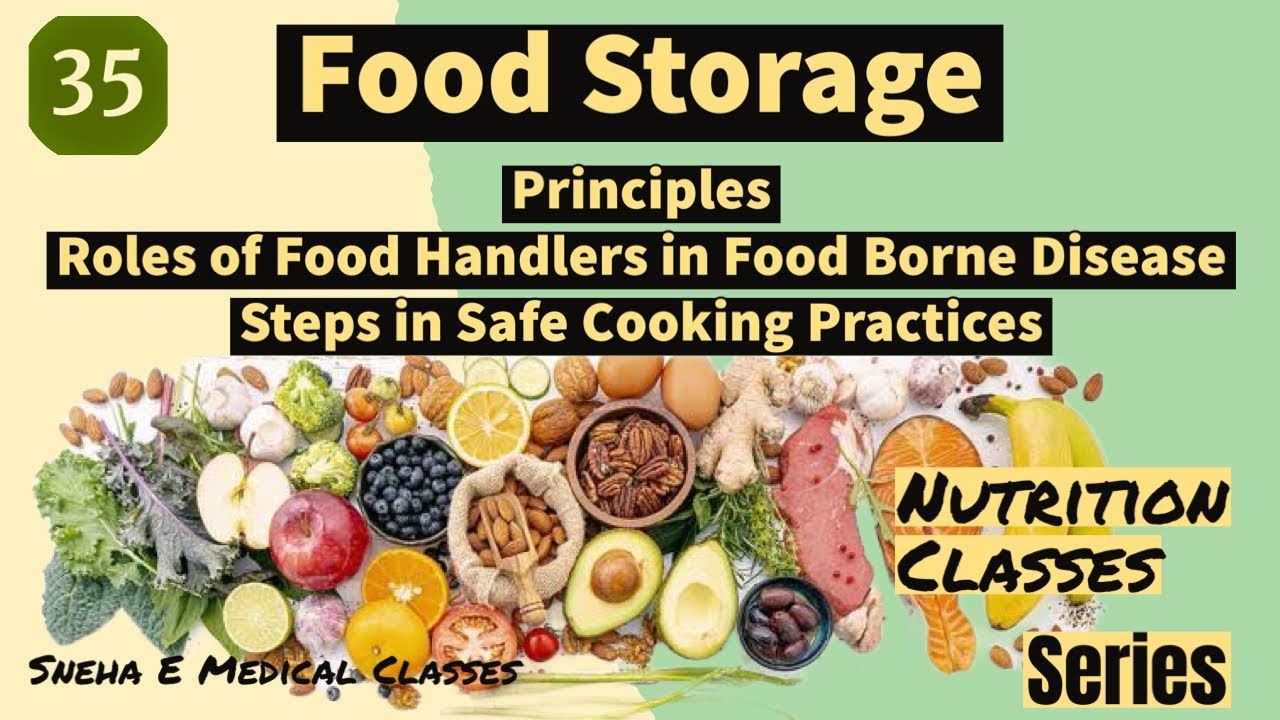 Principles of Food Storage ! Role of Food Handlers in Food Borne !! Steps in safe Cooking Practice !