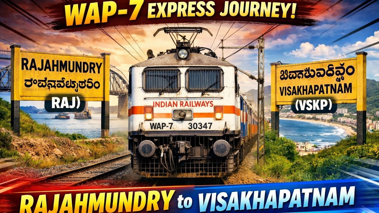 🚆 Train No. 22842 | Rajahmundry (RJY) to Visakhapatnam (VSKP) Journey