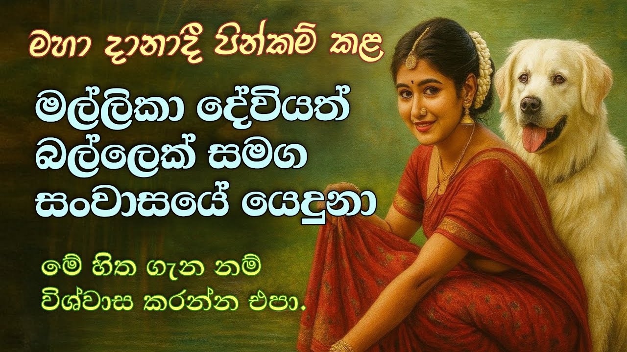 බල්ලෙකුගේ රාගයට නතු වූ නිසා මල්ලිකා දේවිය මැරී දින 07 ක් නිරයේ උපදී | #buddha | loard buddha | story
