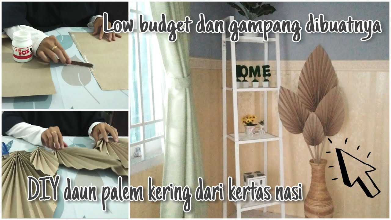Cara Membuat Daun Palem Kering | Daun Palem Kering Dari Kertas Nasi dan Unboxing Paket