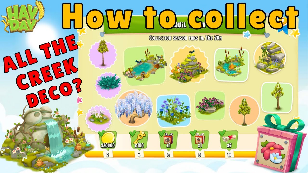 How to collect ALL CREEK DECO from the TRANQUIL CREEK collection (FULL GUIDE) 🌲🏞️