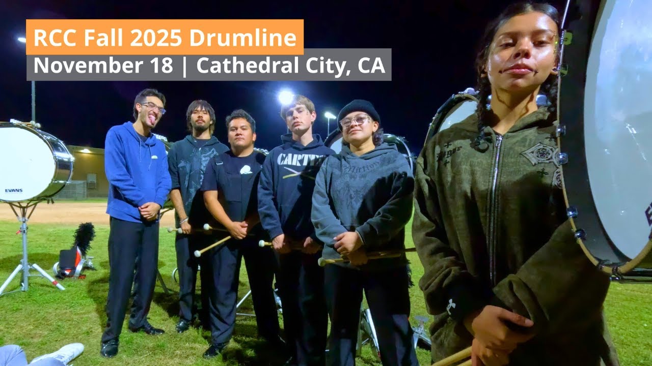RCC Fall 2025 Drumline - Full Lot - Cathedral City, CA - [Multi-Angle]