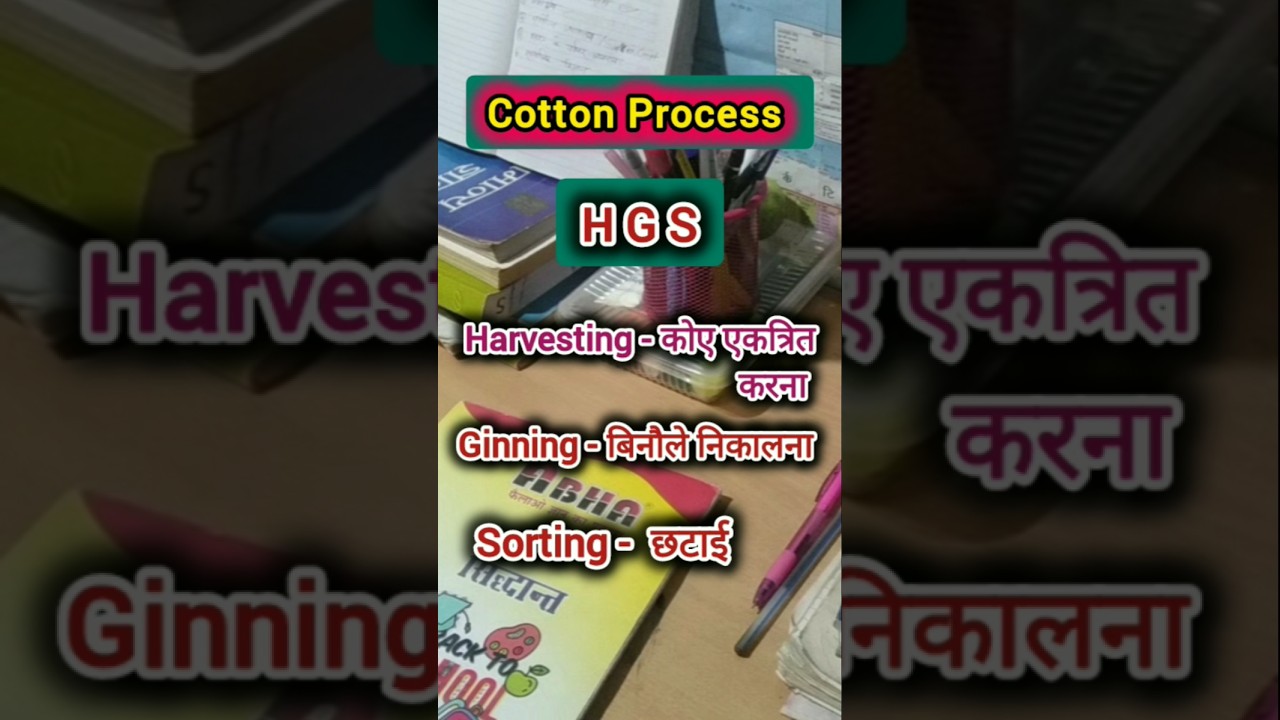 Cotton process ✍️#homescienctgt #cottonprocess #tgtpgtexam #tgtpgthomescience #ytshorts #dailystudy