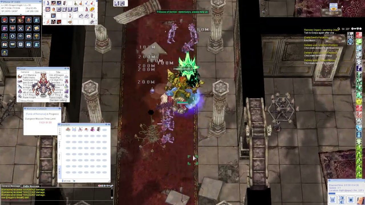 IRO Chaos Step by Step DragonKnight Dragonbreath Solo Tomb of Remorse