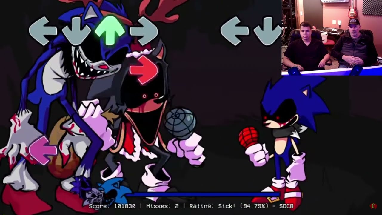 Jim and I react to Friday Night Funkin' VS Sonic.EXE SlayBells (Christmas special)