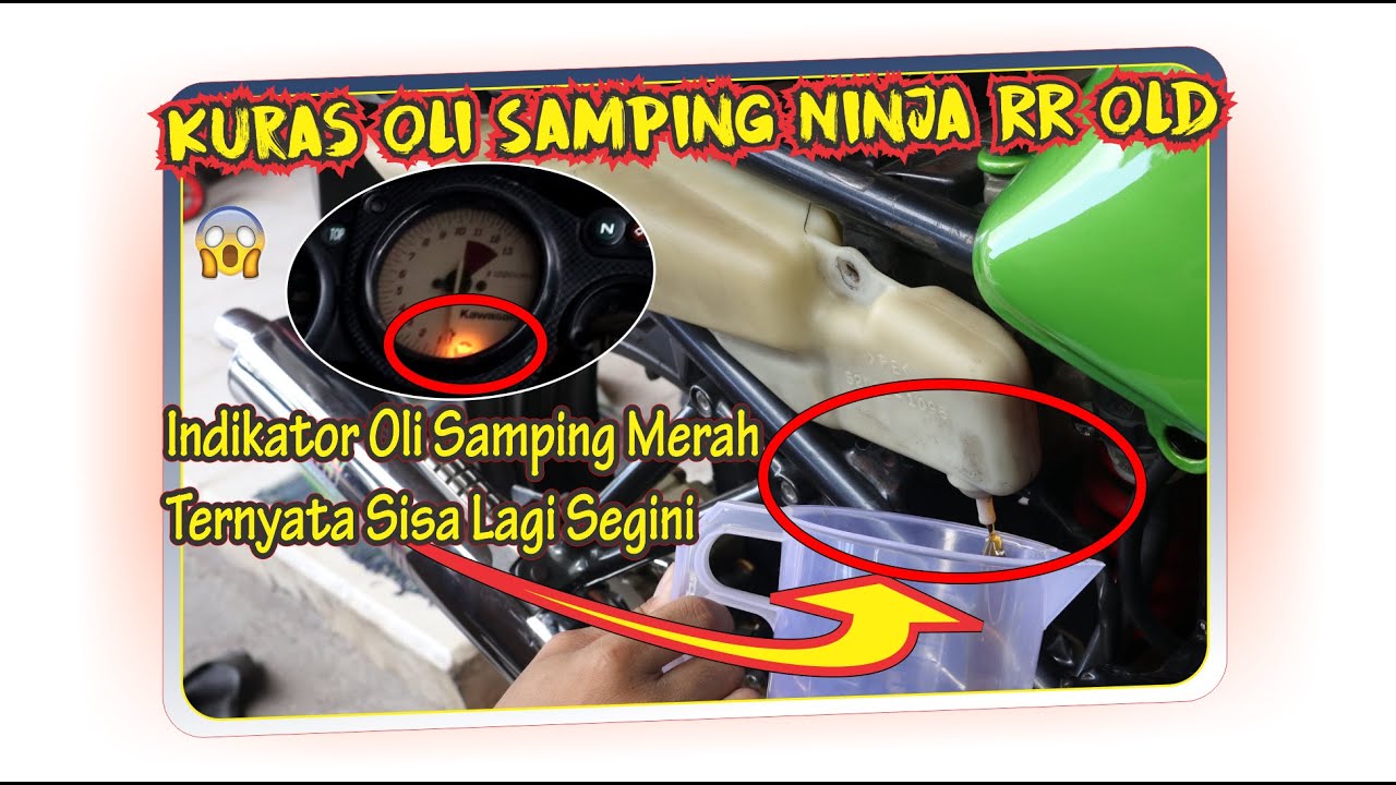 CARA KURAS DAN GANTI OLI SAMPING NINJA RR OLD | Keneketo Daily