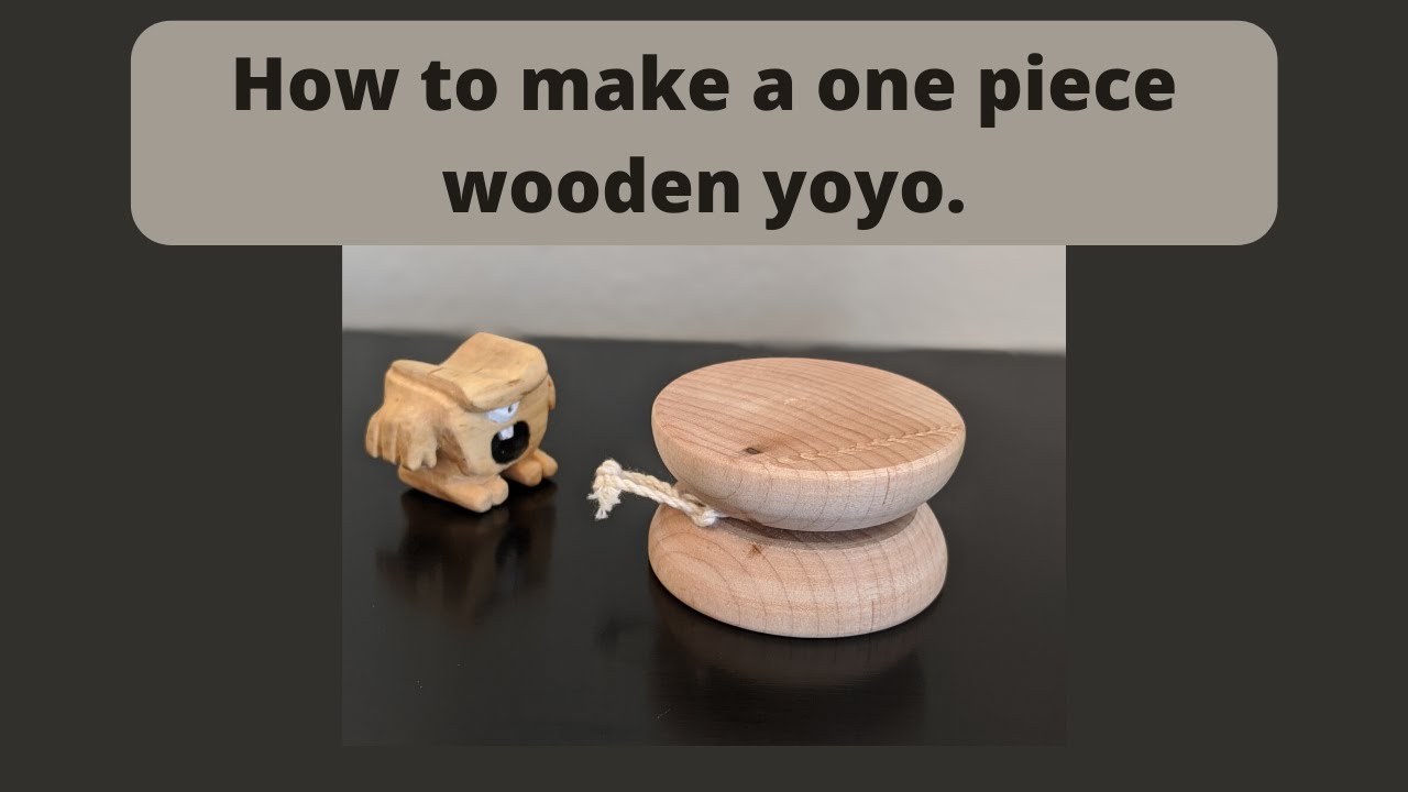 How to make a one piece wooden yoyo on the lathe.