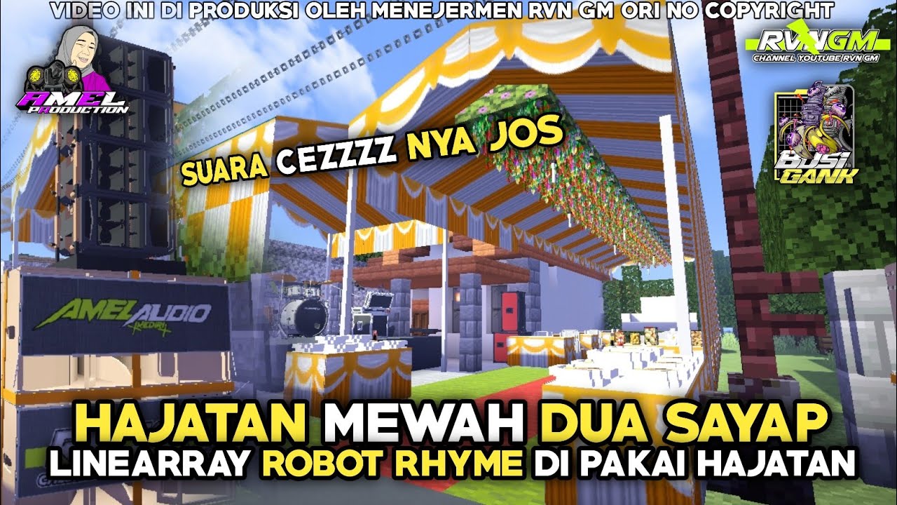 Hajatan Spek Sultan | Linearray RHYME Jarak jauh | Mod Sound System Minecraft 3D