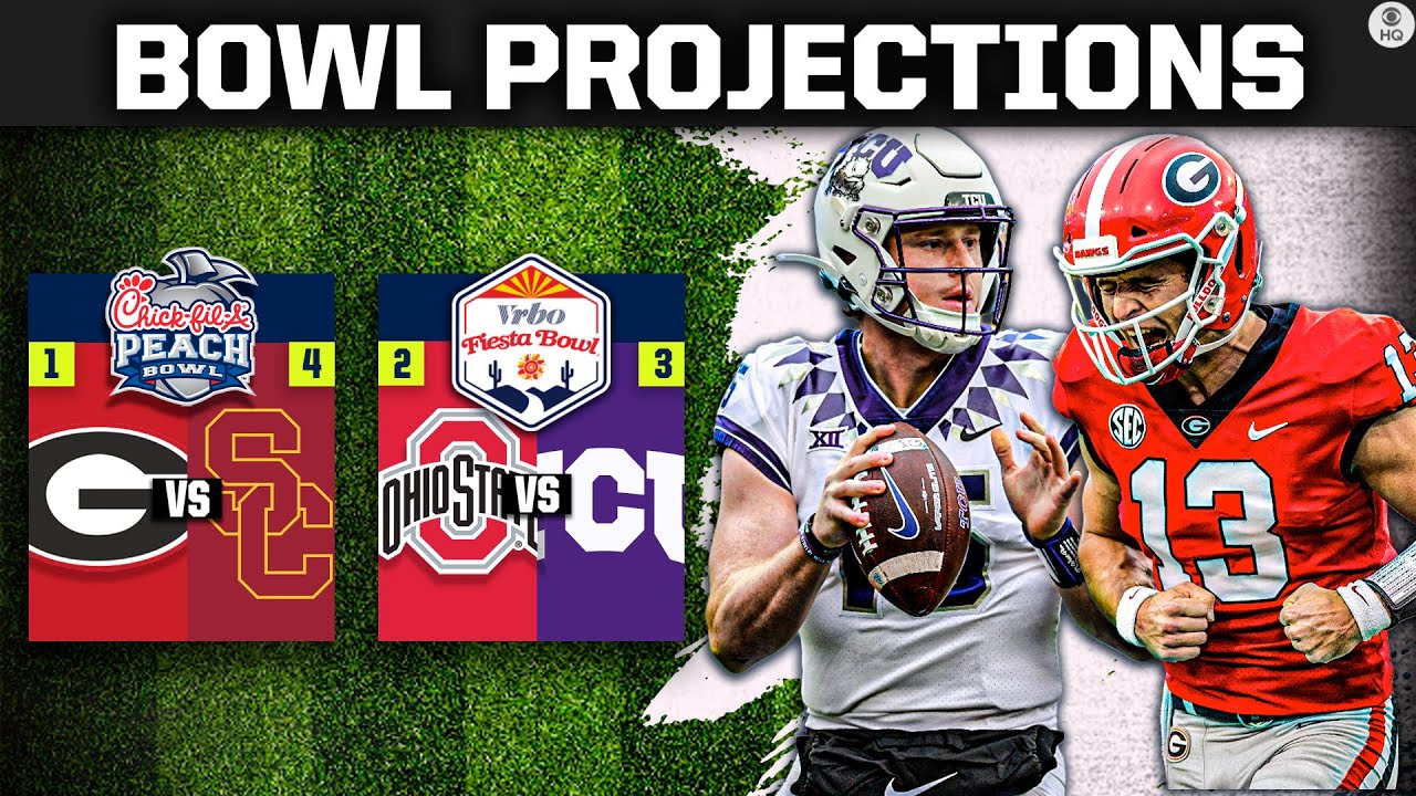 LATEST College Football Bowl Projections: Peach Bowl, Fiesta Bowl + MORE | CBS Sports HQ