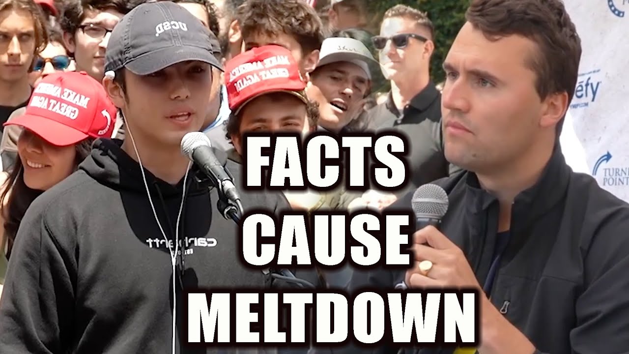 Student's Lie BACKFIRES as Charlie Kirk Lists The Facts About Open Border