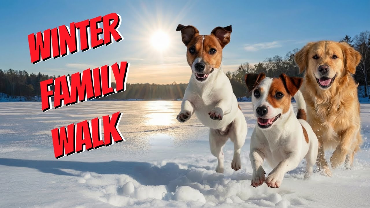 Peaceful Winter Walk | Dogs in the Snow