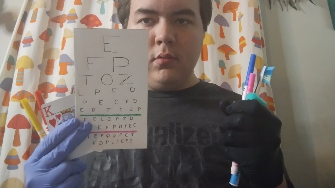 ASMR Cranial Nerve Exam, Eye Exam, Dentist (asmr)
