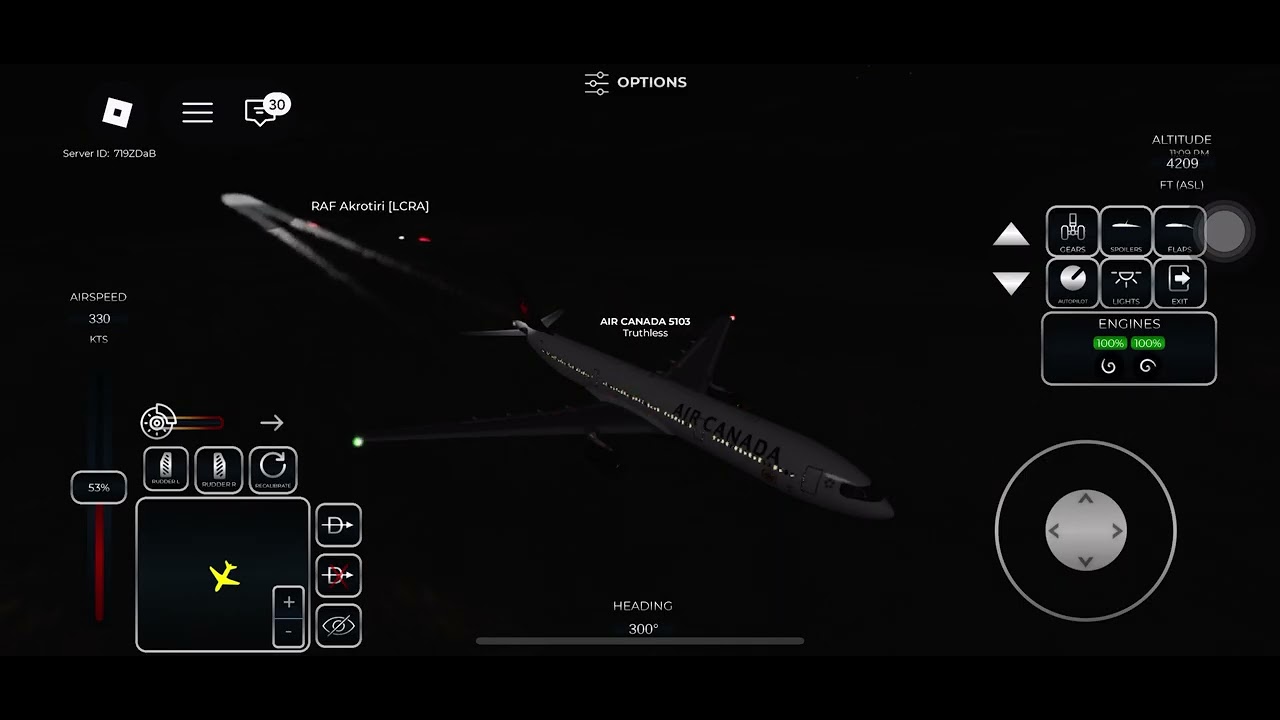 air Canada a330 raf aktori-gran canira