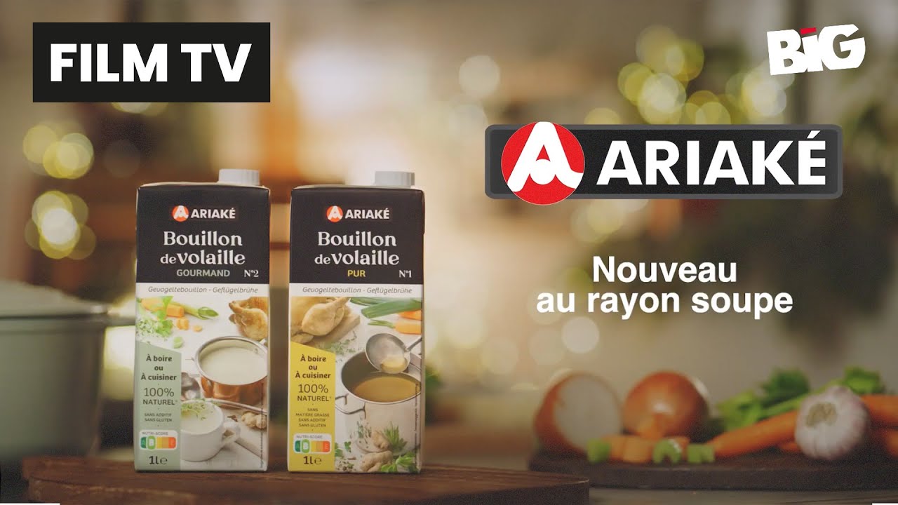 Le bouillon authentique de grands chefs - Pub Ariak&eacute; / BIG Success
