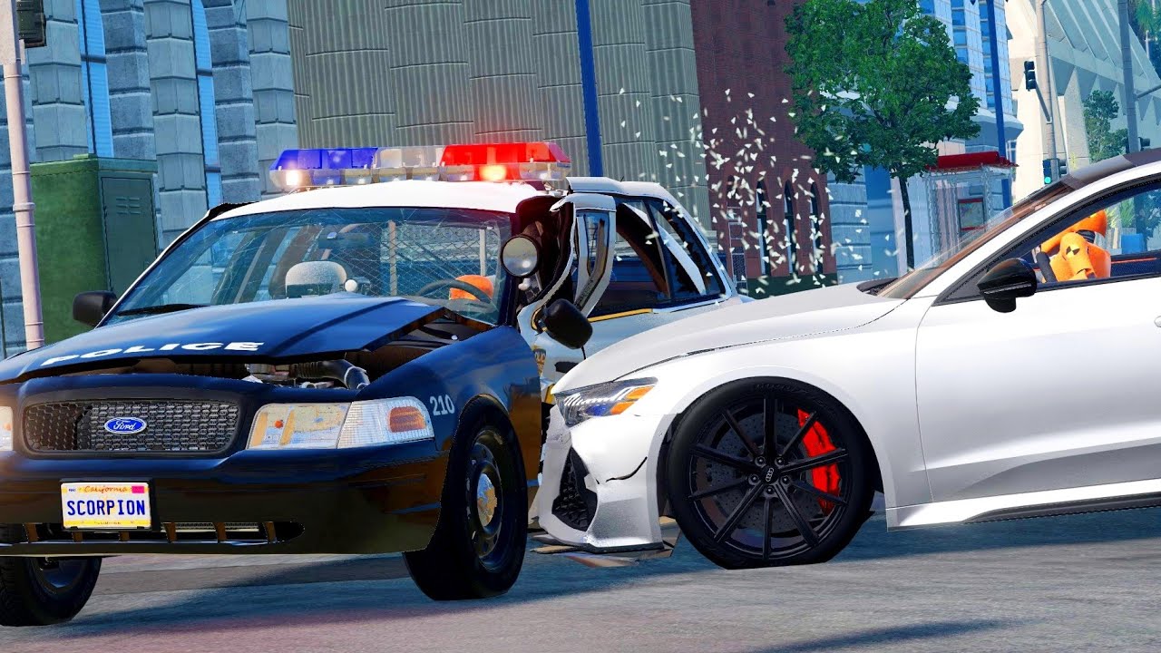 Epic Police Chase Fails | BeamNG Drive - SmashLab
