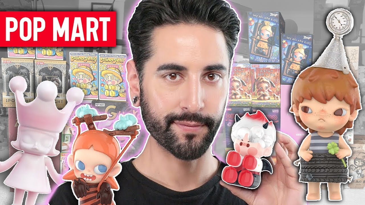 UNBOXING RANDOM POP MART BLIND BOXES!! HIRONO, DIMOO, MOLLY, ZSIGA, SKULLPANDA 💜