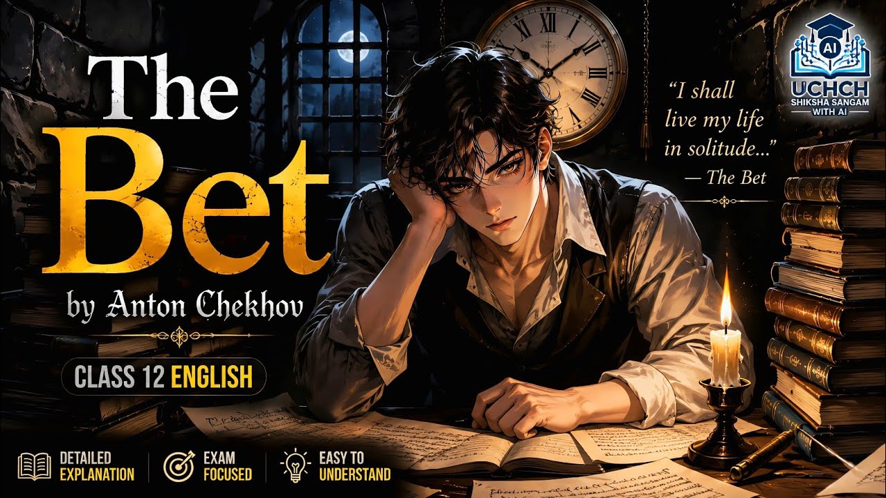 The Bet by Anton Chekhov | Full Story Summary in Simple Hindi | WB HS Class 12 English |Exam Focused
