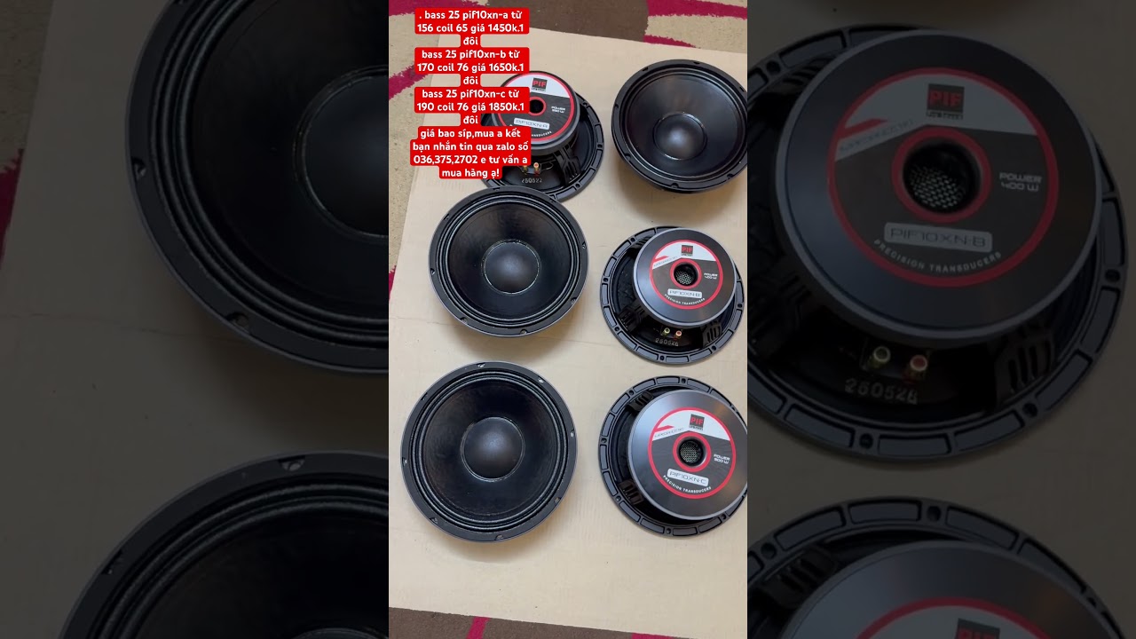 Loa bass 25 pif, 3 model cực hot, sỉ lẻ si&ecirc;u rẻ