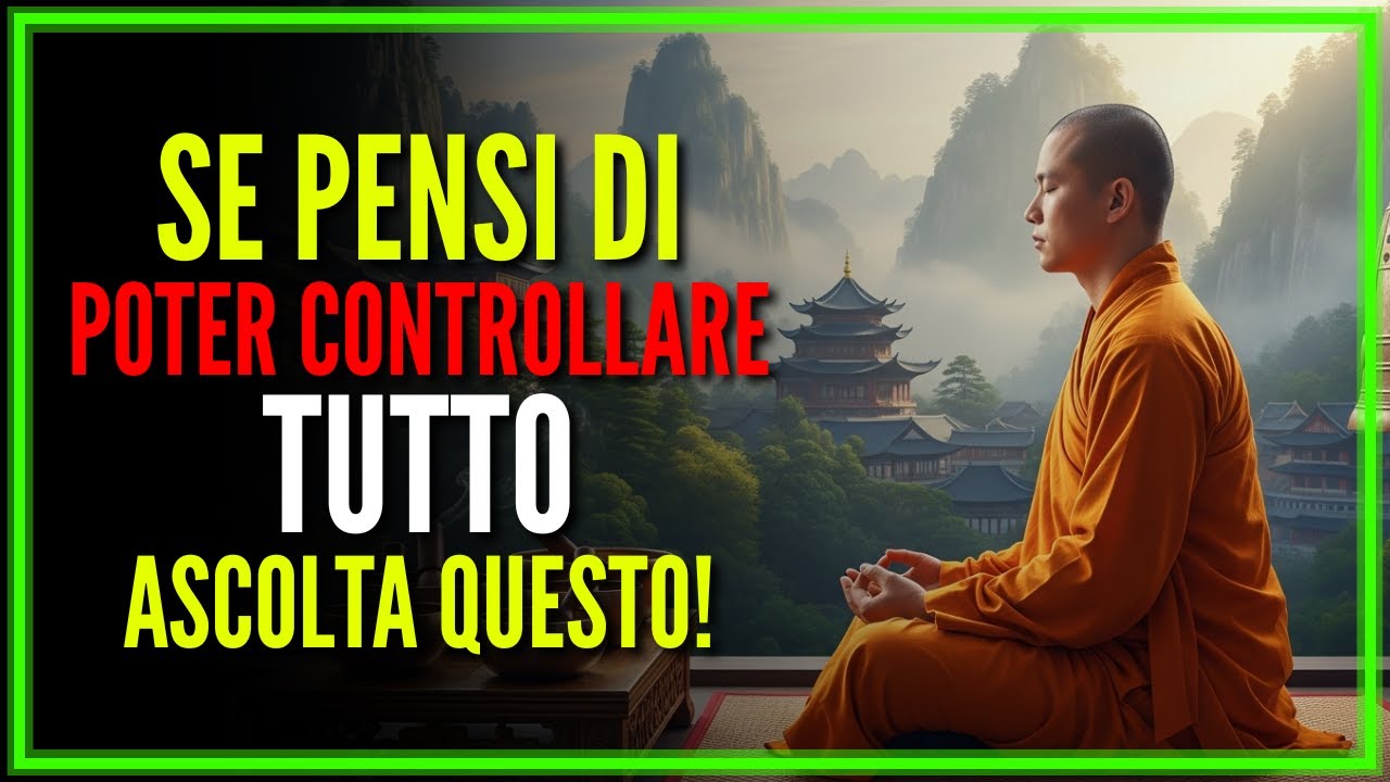 SE PENSI DI CONTROLLARE TUTTO DEVI SAPERE CHE... SAGGEZZA BUDDISTA