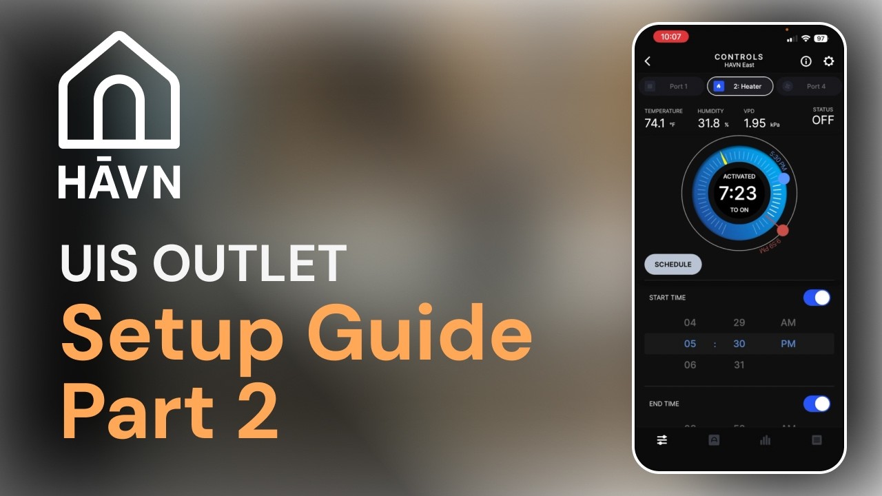 How to Program a UIS Outlet for Heater Control (AC Infinity Controller Setup) - Part 2