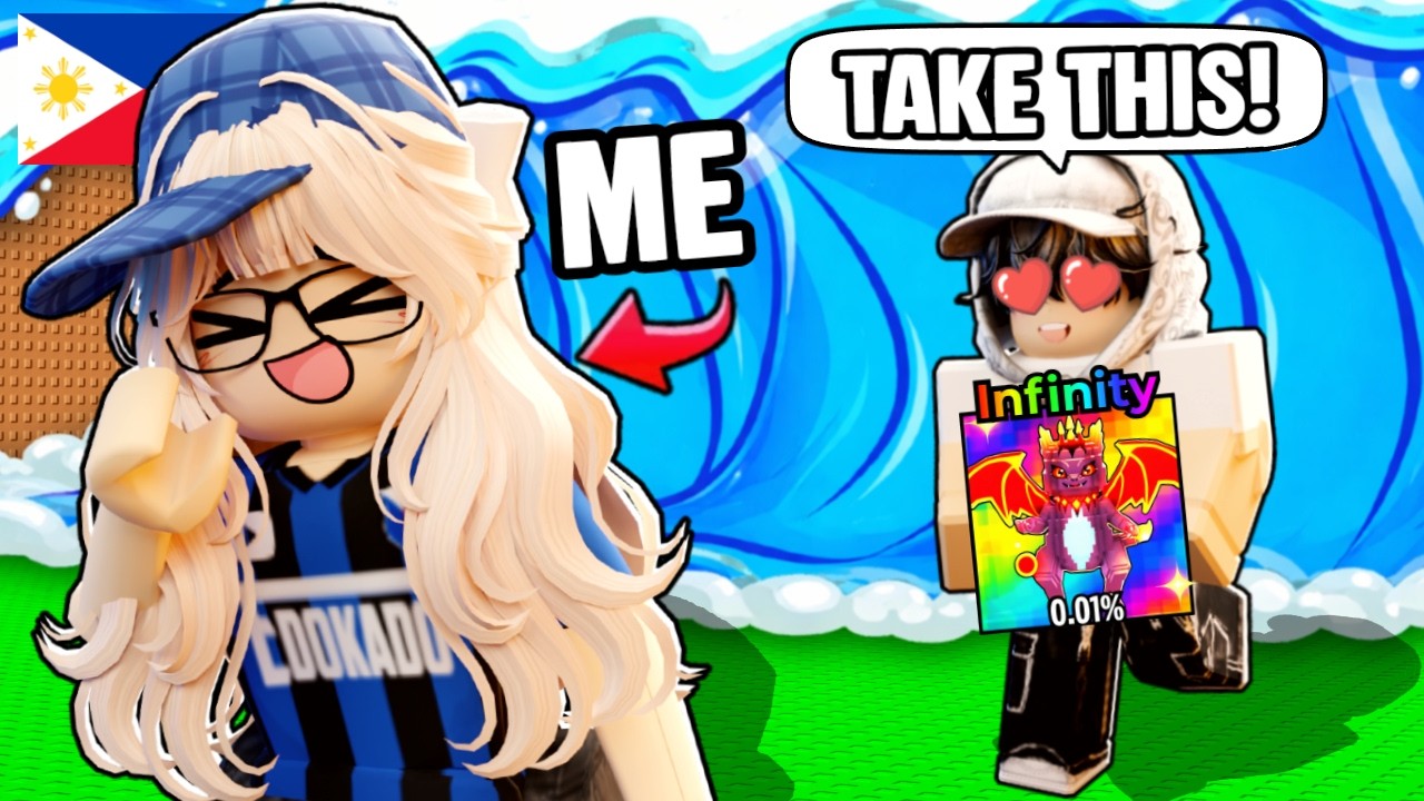 Nagpanggap Akong E-GIRL at Nakakuha ng INFINITY BRAINROTS sa Escape Tsunami For Brainrots!