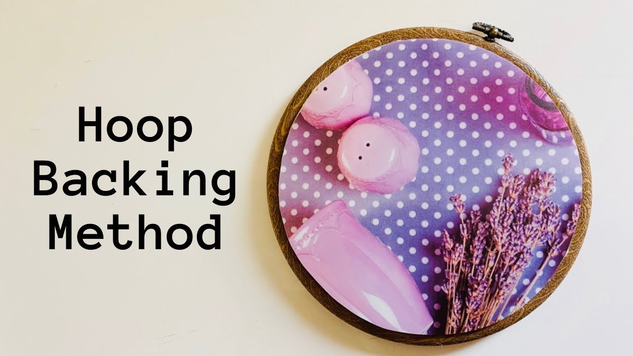 Hoop Backing Method | Easy Tutorial | Embroidery By Afeei |