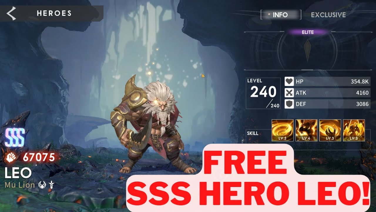 GET FREE SSS HERO LEO! | Eternal Evolution