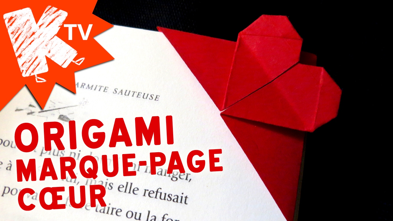 ❤️️Origami Marque page Coeur❤️️