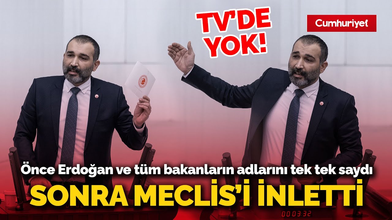 Barış Atay önce Erdoğan ve tüm bakanların adını saydı, sonra Meclis'i inletti: Unutulmayacak konuşma