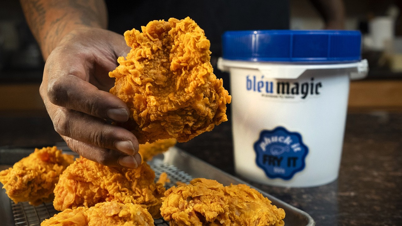 Урок по приготовлению жареной курицы | Кляр Bleu Magic