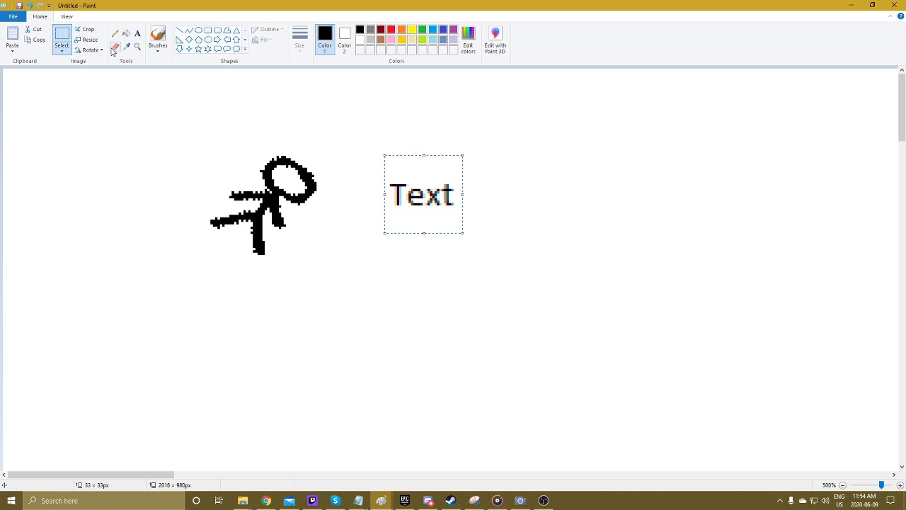 How to rotate images and text in MS Paint (Redone)