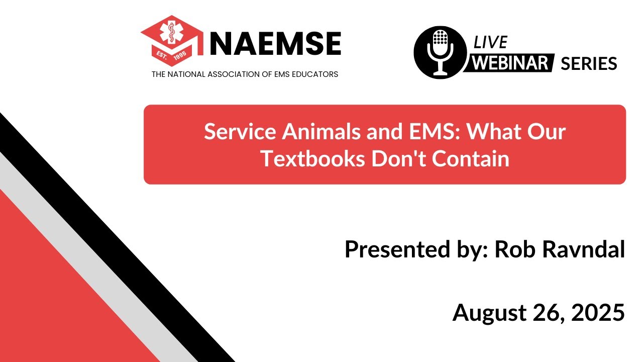 Service Animals and EMS: What Our Textbooks Don't Contain
