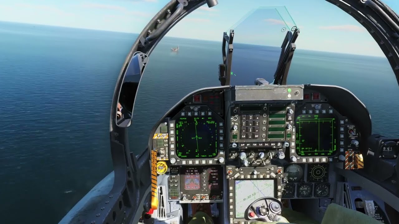 DCS F/A 18C Case I carrier landing Triple Nickel landing.