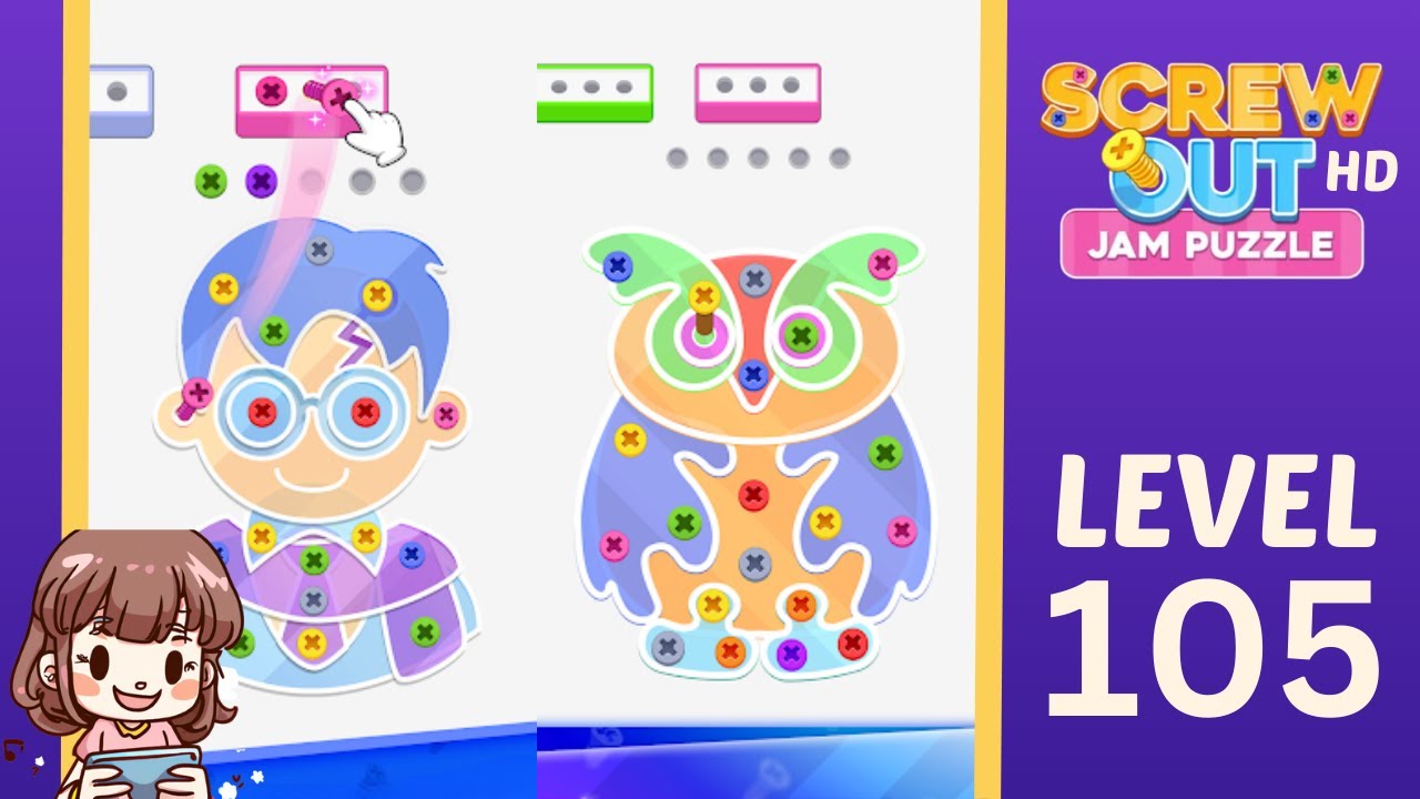 Screw Out Level 105 Solution Walkthrough