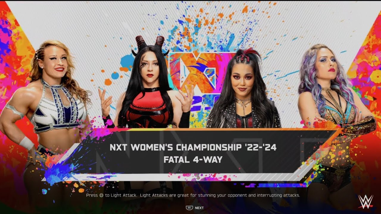 WWE 2K25 Stepharie Vaquer VS ROXANNE PEREZ VS Jordynne Grace VS Giulia