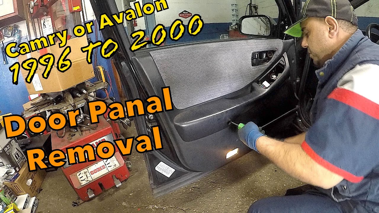 How to remove door panel on Toyota Camry or Avalon 1996 to 2000 and more