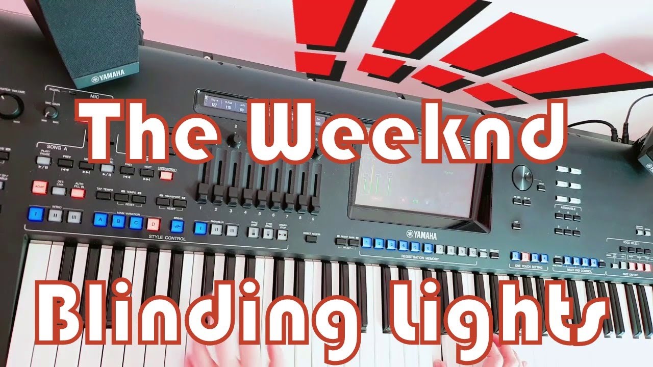 The Weeknd - Ослепляющие огни ☆Yamaha GENOS☆