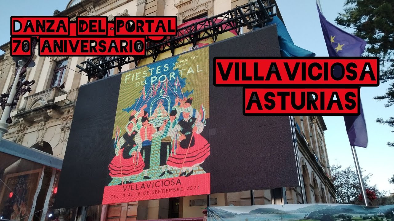Danza del Portal Domingo 15 de Septiembre 2024 Plaza del Güevu #villaviciosa #asturiasspain #70aniv