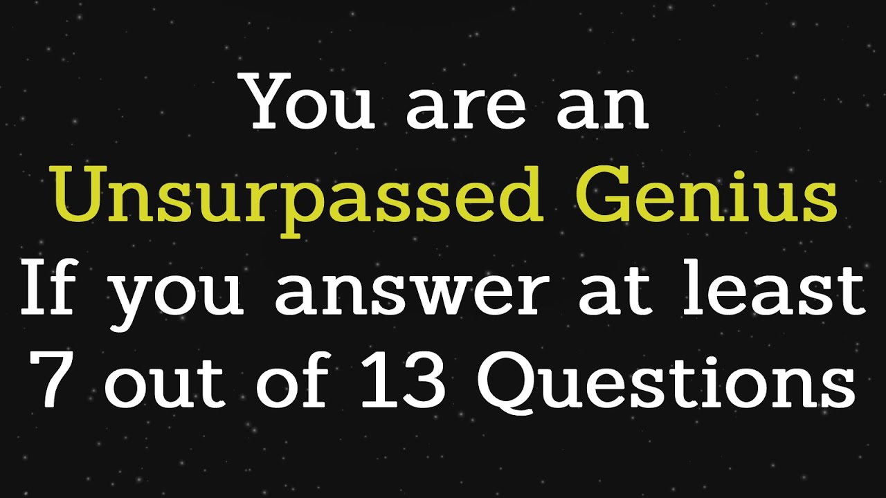 Interesting and Developing Trivia Quiz for General Knowledge | Erudition Test