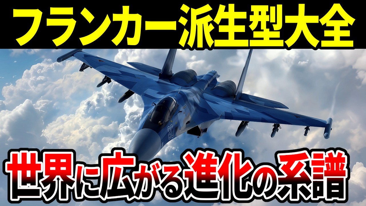 【決定版】小学生でもわかるフランカー派生型大全【ロシア 戦闘機 スホーイ Su-27 Su-30 Su-30MKI Su-33 Su-34 Su-35S ゆっくり解説】