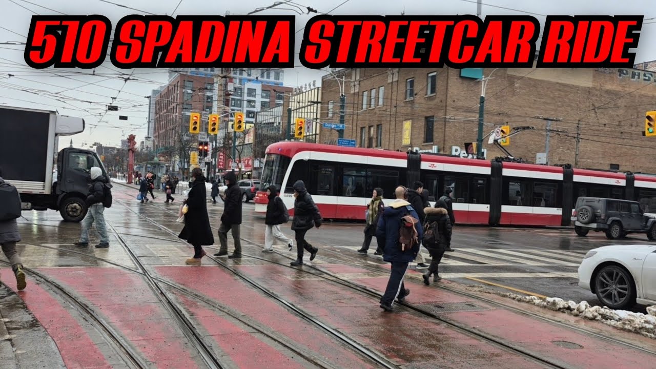 Riding The 510 Spadina Streetcar to Dundas Street West (first channel members video)