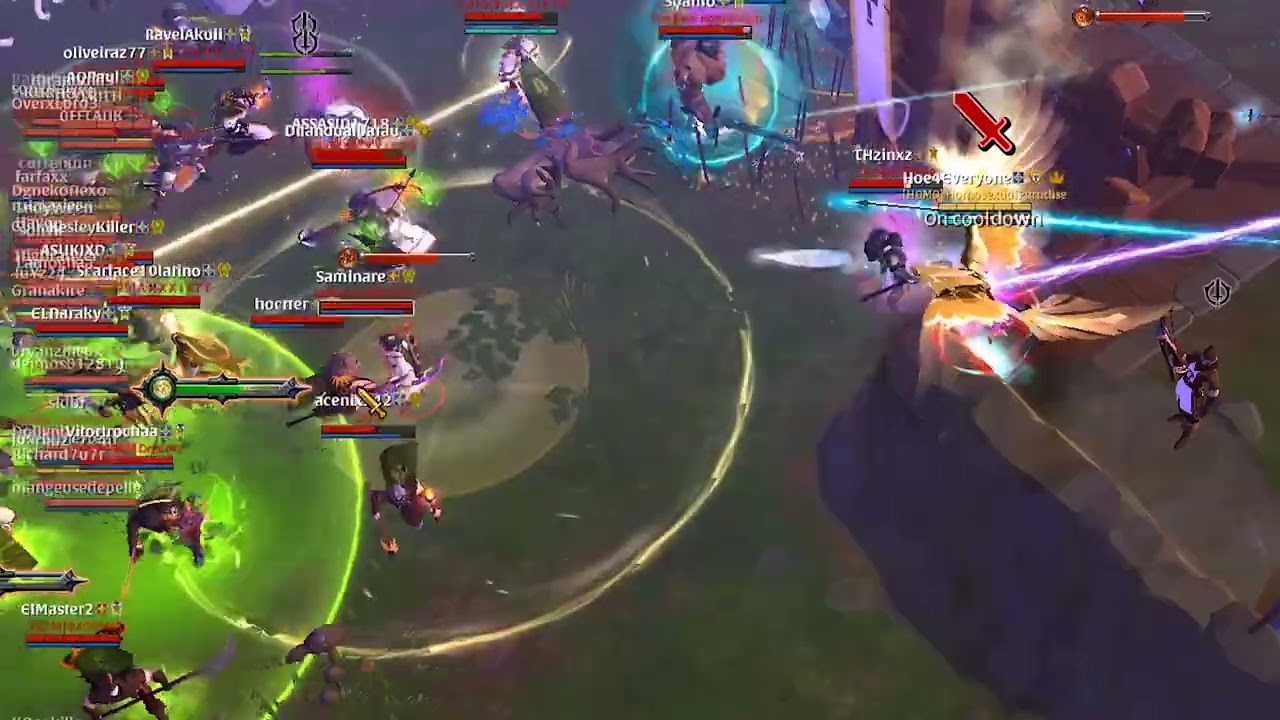 ALBION ONLINE | Fort Sterling Faction Warfare | Redzone Siege Defense Lightcaller Bomb 2